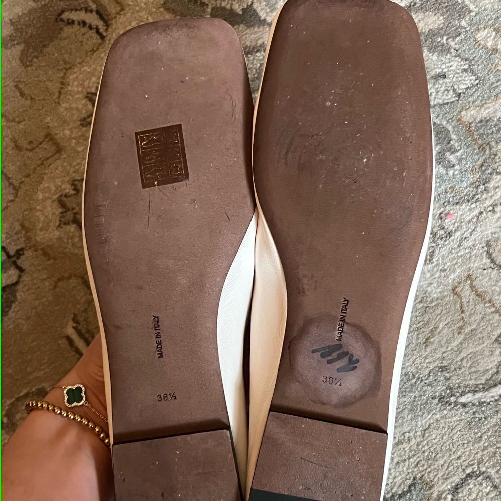 The Row Lambskin Leather Ballerina Flats - Picture 4 of 7